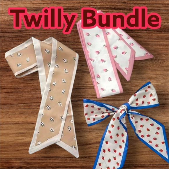 4 Twillies, Random or Color Theme of Your Choice! Twilly Bundle - Picture 3 of 9